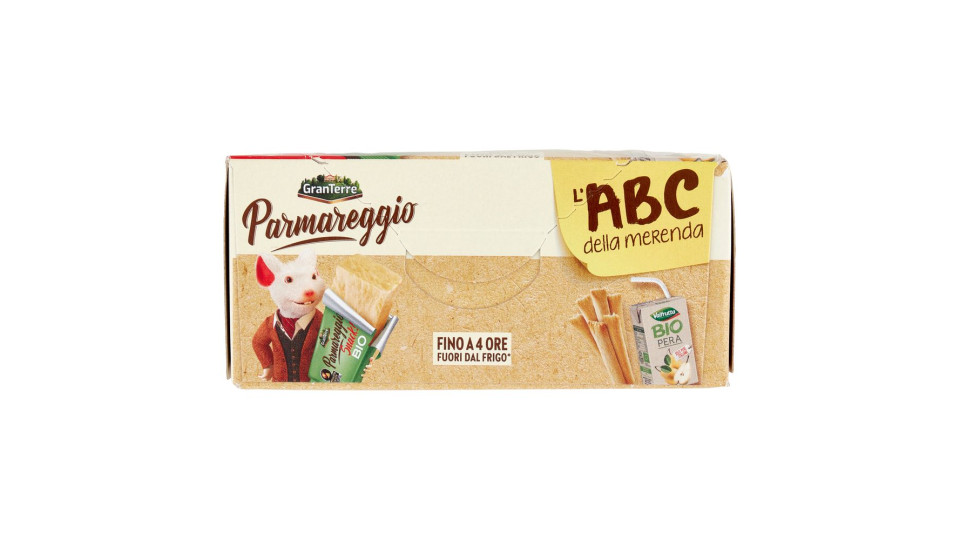 Parmareggio L'abc Della Merenda Con Parmigiano Reggiano E Grissini Bio