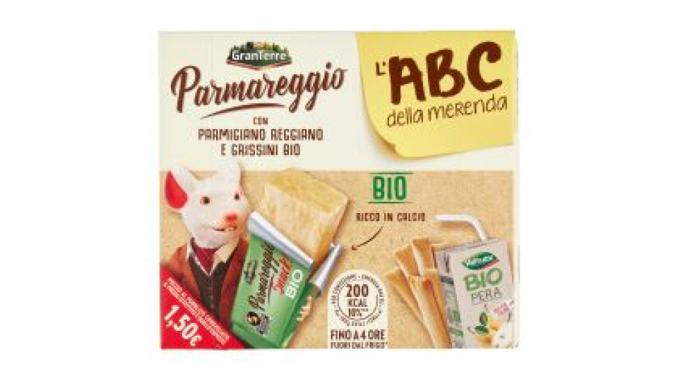 Parmareggio L'abc Della Merenda Con Parmigiano Reggiano E Grissini Bio
