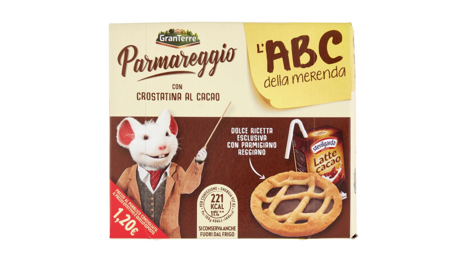 Parmareggio L'abc Della Merenda Con Crostatina Al Cacao