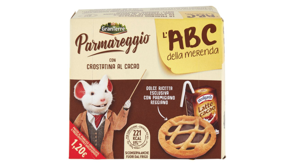 Parmareggio L'abc Della Merenda Con Crostatina Al Cacao