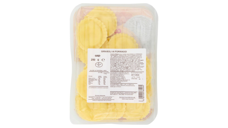 Girasoli Freschi Ai Formaggi 250 G