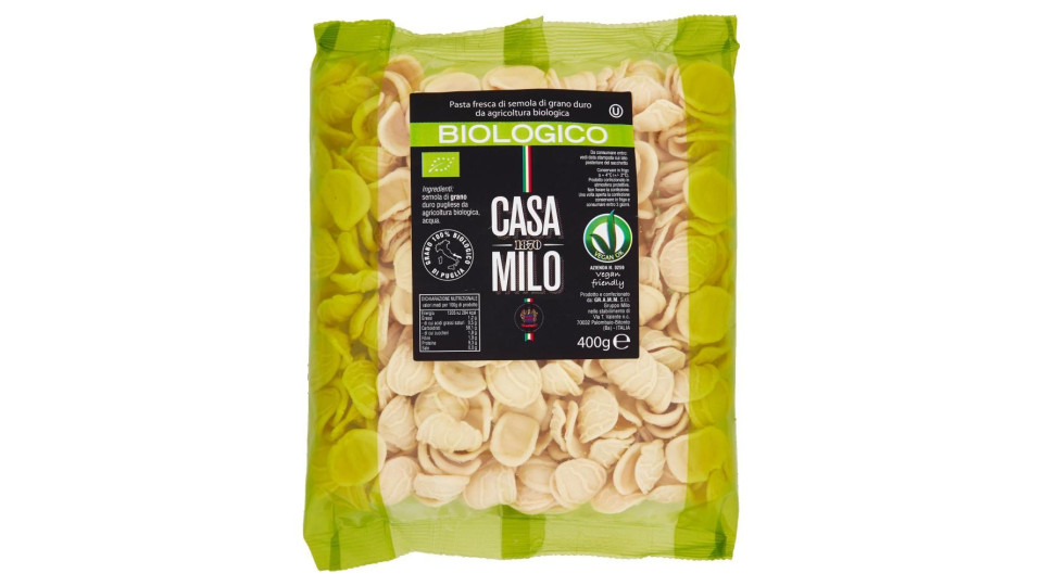 Casa Milo Biologico Orecchiette Bio 400 G