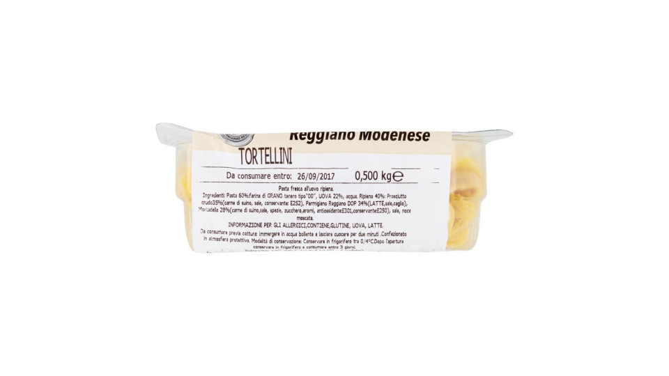 Pasta Piccinini Pasta Fresca Dell'appennino Reggiano Modenese Tortellini 0,500 Kg