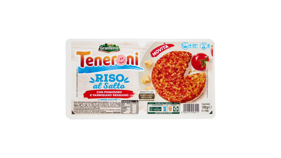 Teneroni Riso Al Salto Con Pomodoro E Parmigiano Reggiano 2 X 90 G
