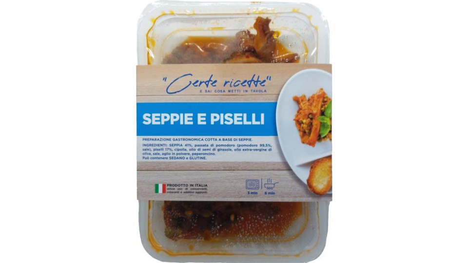 Seppie Con Piselli Certe Ricette 200 G