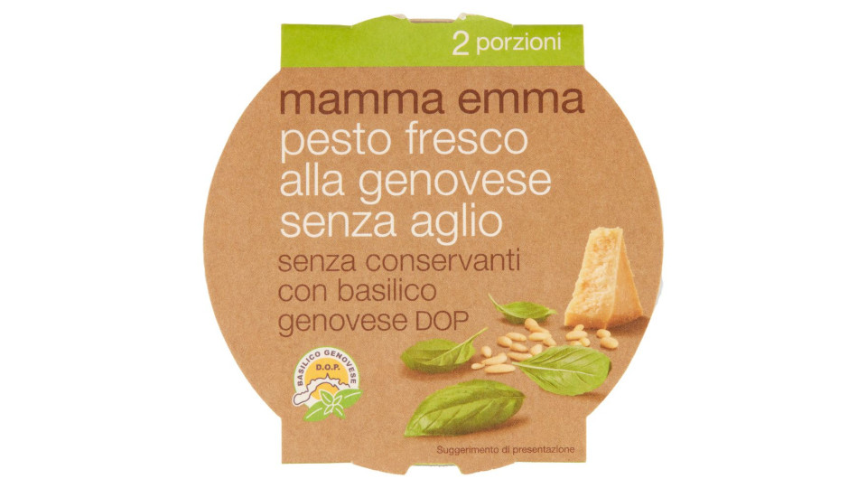 Mamma Emma Pesto Fresco Alla Genovese Senza Aglio 120 G