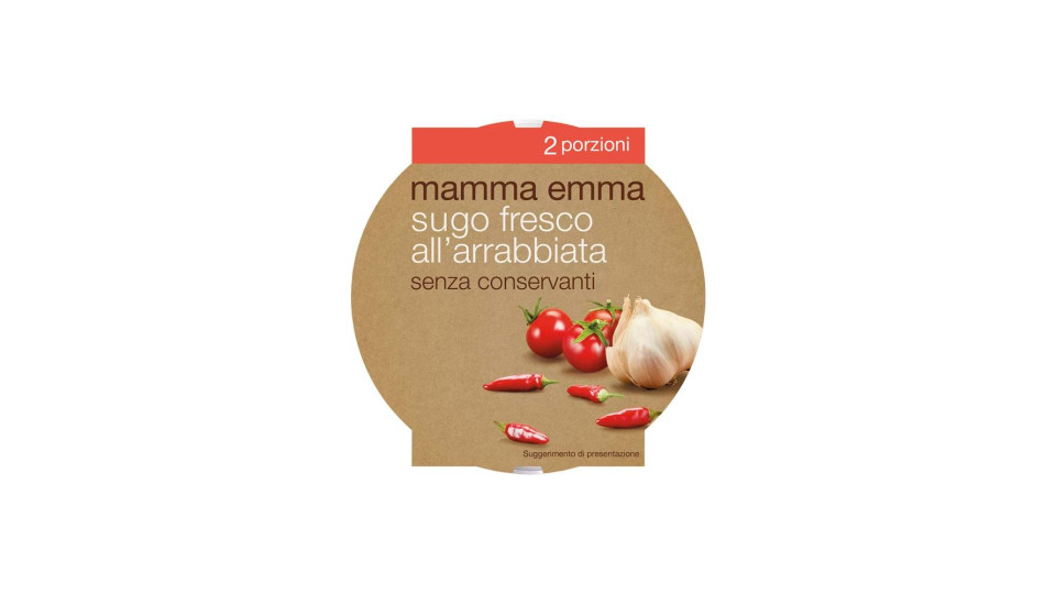 Sugo Fresco All'arrabbiata Mamma Emma 180 G