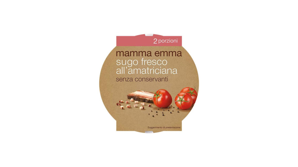 Sugo Fresco All'amatriciana Mamma Emma 140 G