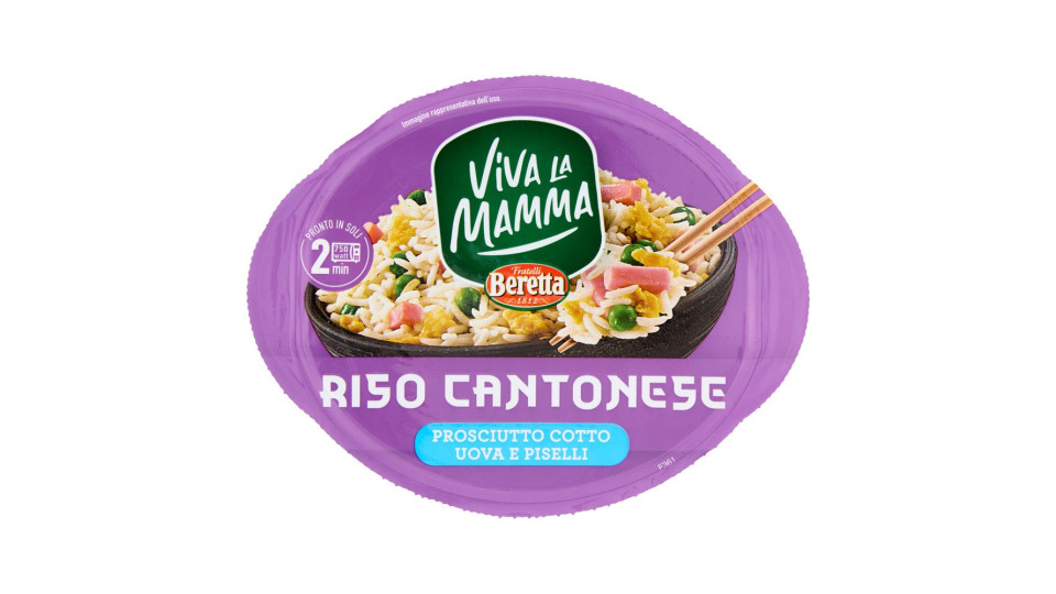 Viva La Mamma Riso Cantonese Prosciutto Cotto Uova E Piselli 220 G