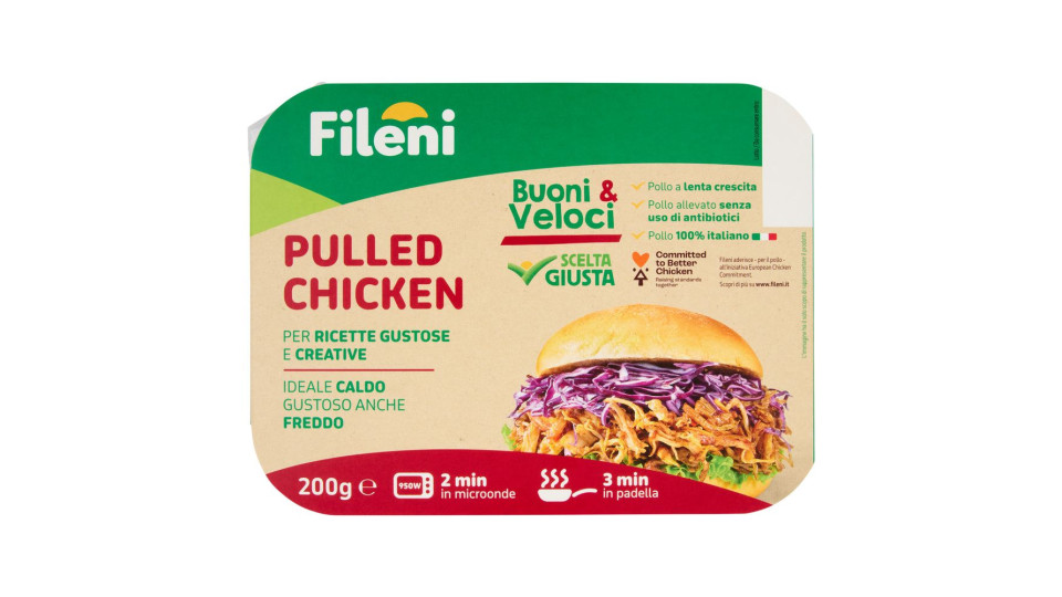 Fileni Buoni & Veloci Pulled Chicken 200 G