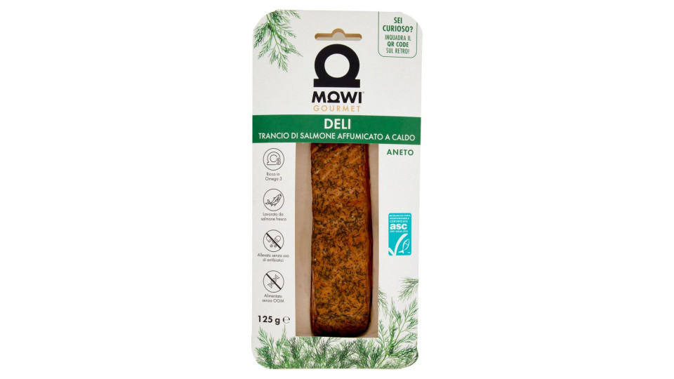 Mowi Gourmet Deli Trancio Di Salmone Affumicato A Caldo Aneto 125 G