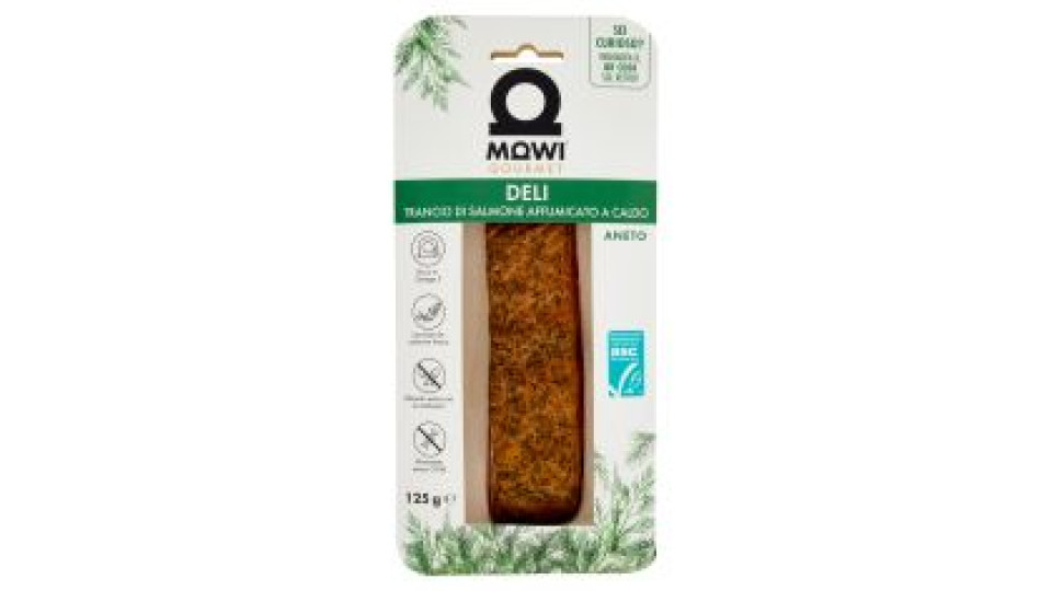 Mowi Gourmet Deli Trancio Di Salmone Affumicato A Caldo Aneto 125 G