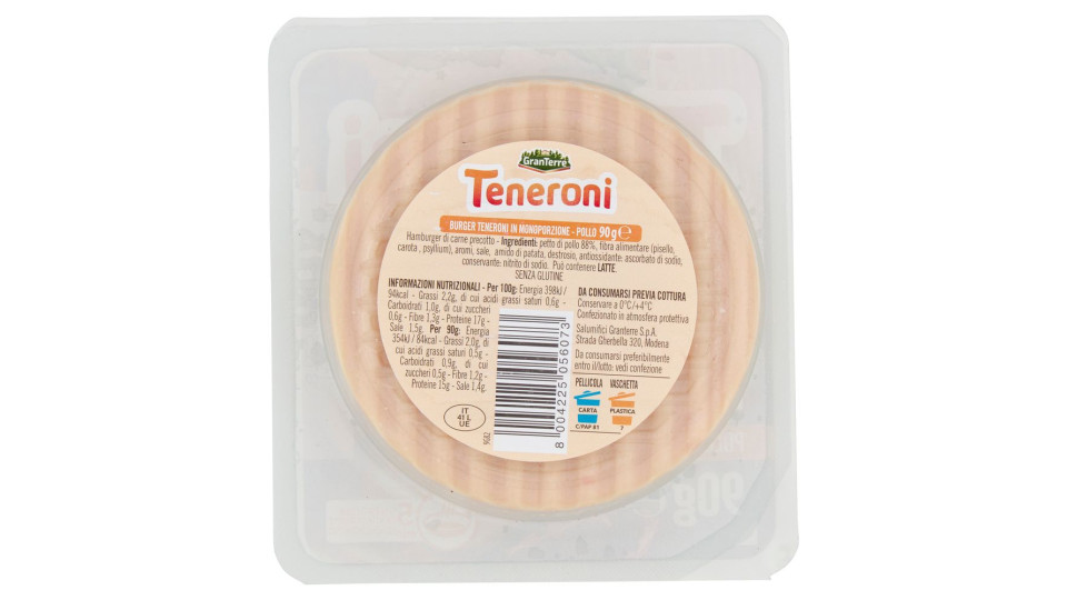 Teneroni Special Burger Maxi Gusto Pollo 90 G