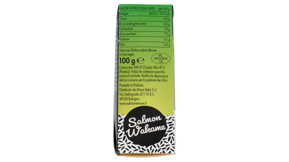 Mowi Onigiri Salmon Wakame 100 G