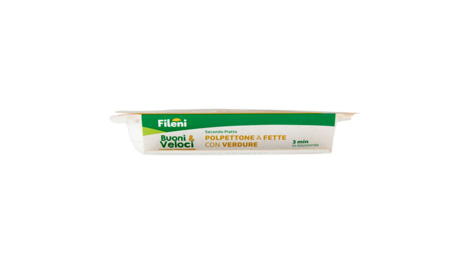 Fileni Buoni & Veloci Secondo Piatto Polpettone A Fette Con Verdure 220 G