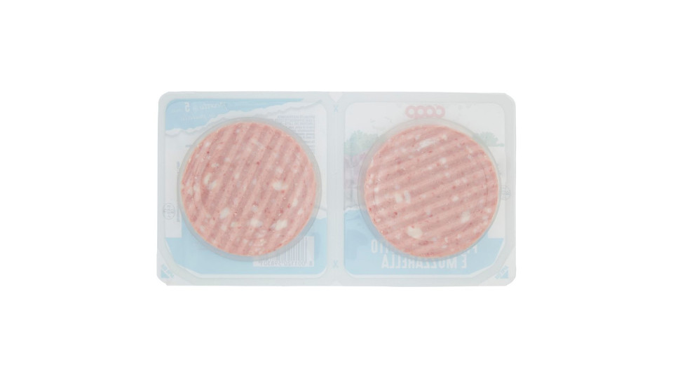 Hamburger Con Prosciutto Cotto E Mozzarella 2 X 75 G