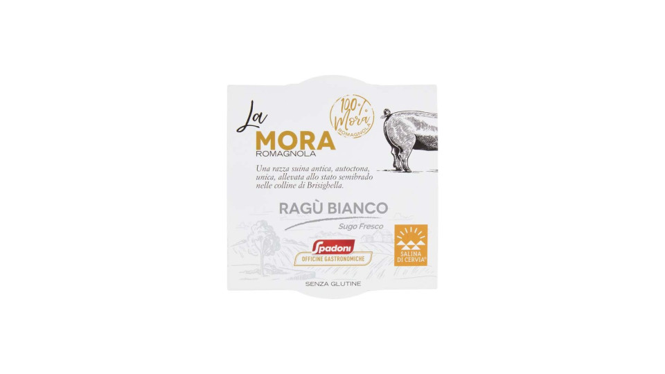 Spadoni Officine Gastronomiche Ragù Bianco Di Mora Romagnola Senza Glutine 180g