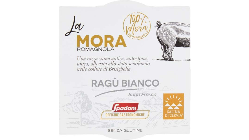 Spadoni Officine Gastronomiche Ragù Bianco Di Mora Romagnola Senza Glutine 180g