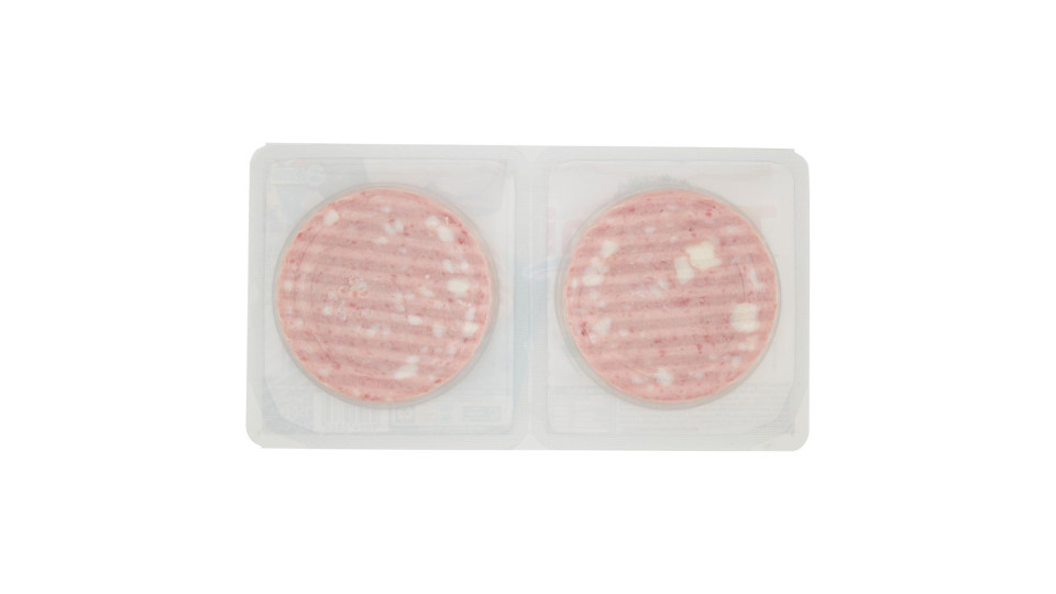 Casa Modena Teneroni Hamburger Con Prosciutto Cotto E Mozzarella 2 X 75 G