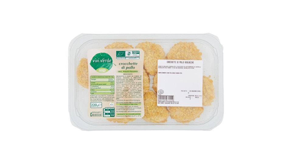 Crocchette Di Pollo Biologico 220 G