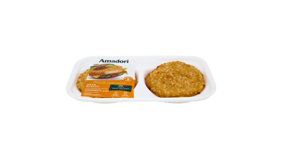 Amadori Gran Burger Con Filetti Di Pollo 0,280 Kg
