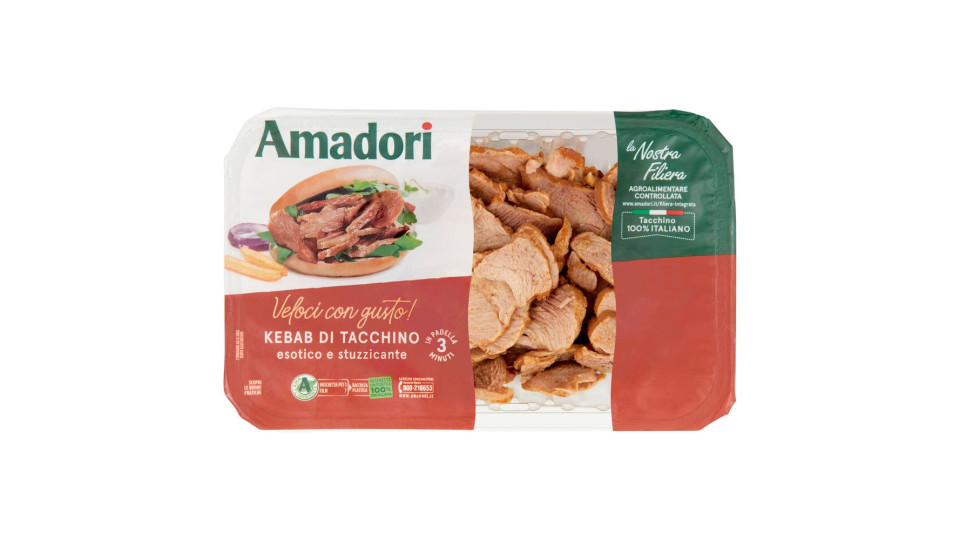 Amadori Kebab Di Tacchino 0,280 Kg