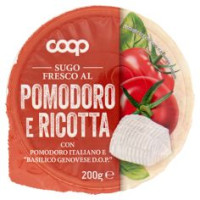 Sugo Fresco Al Pomodoro E Ricotta Con Pomodoro Italiano E 'basilico Genovese D.o.p.' 200 G