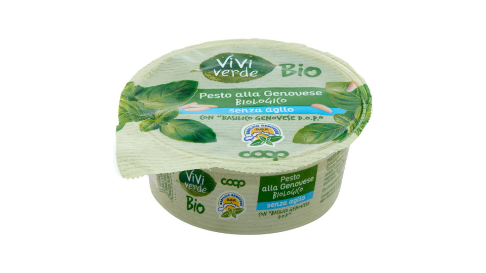 Pesto Alla Genovese Biologico Senza Aglio Con 'basilico Genovese D.o.p.' 120 G