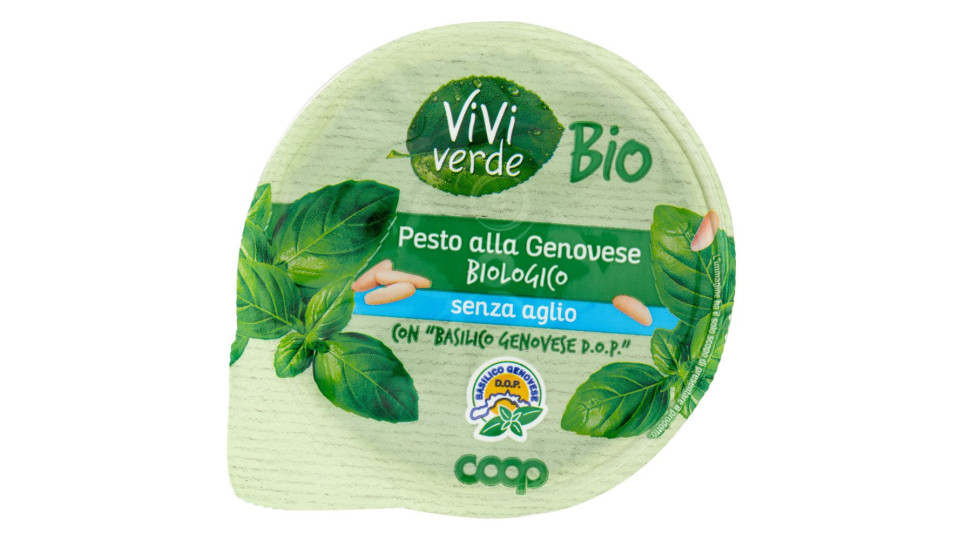 Pesto Alla Genovese Biologico Senza Aglio Con 'basilico Genovese D.o.p.' 120 G