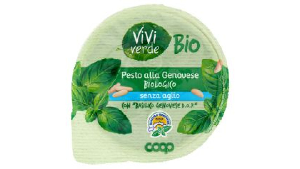 Pesto Alla Genovese Biologico Senza Aglio Con 'basilico Genovese D.o.p.' 120 G