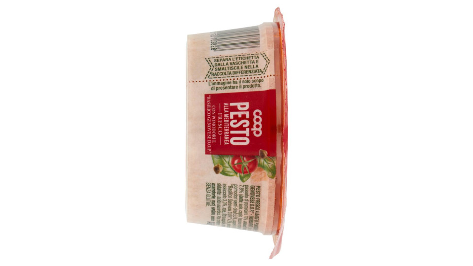 Pesto Alla Mediterranea Fresco Con Pomodori E 'basilico Genovese D.o.p.' 140 G