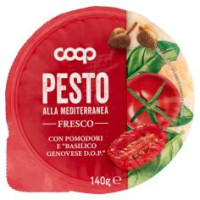Pesto Alla Mediterranea Fresco Con Pomodori E 'basilico Genovese D.o.p.' 140 G