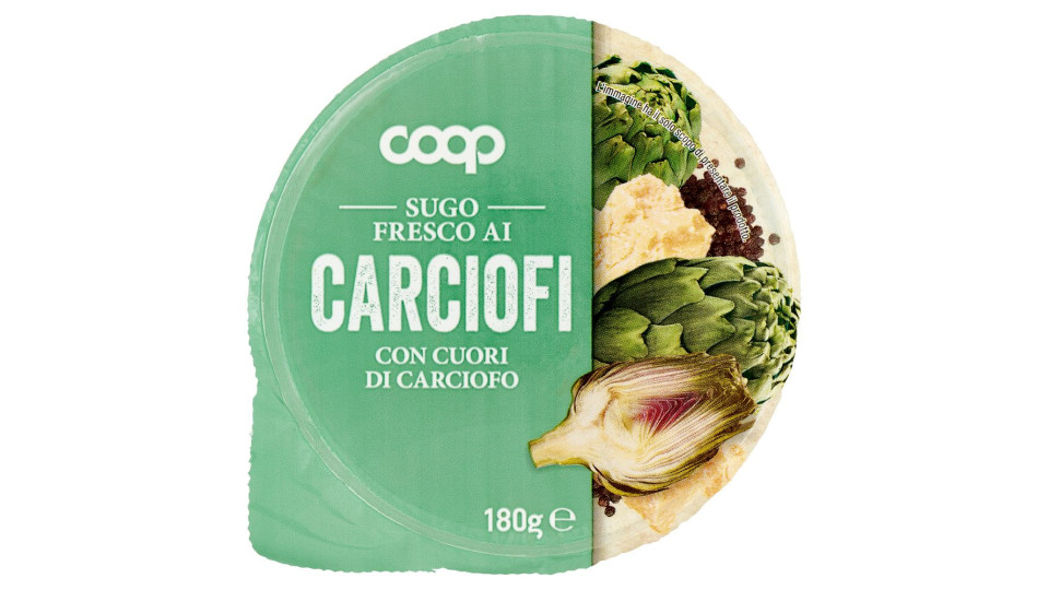 Sugo Fresco Ai Carciofi Con Cuori Di Carciofo 180 G