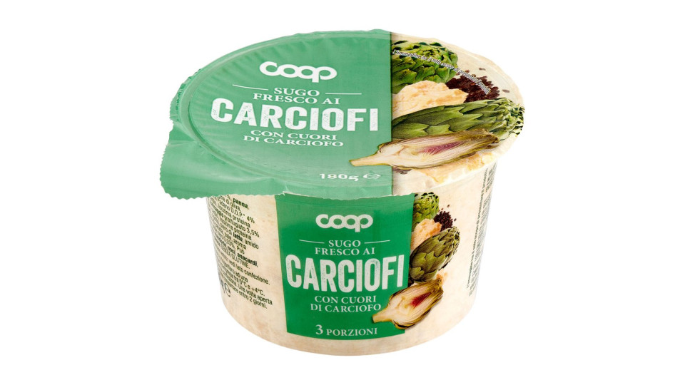 Sugo Fresco Ai Carciofi Con Cuori Di Carciofo 180 G
