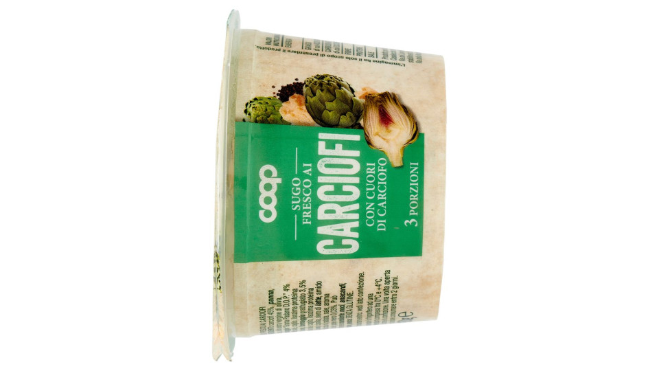 Sugo Fresco Ai Carciofi Con Cuori Di Carciofo 180 G