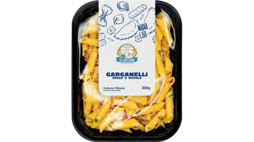 La Lanterna Garganelli Con Speck E Rucola Pasta Fresca Ripiena 250g