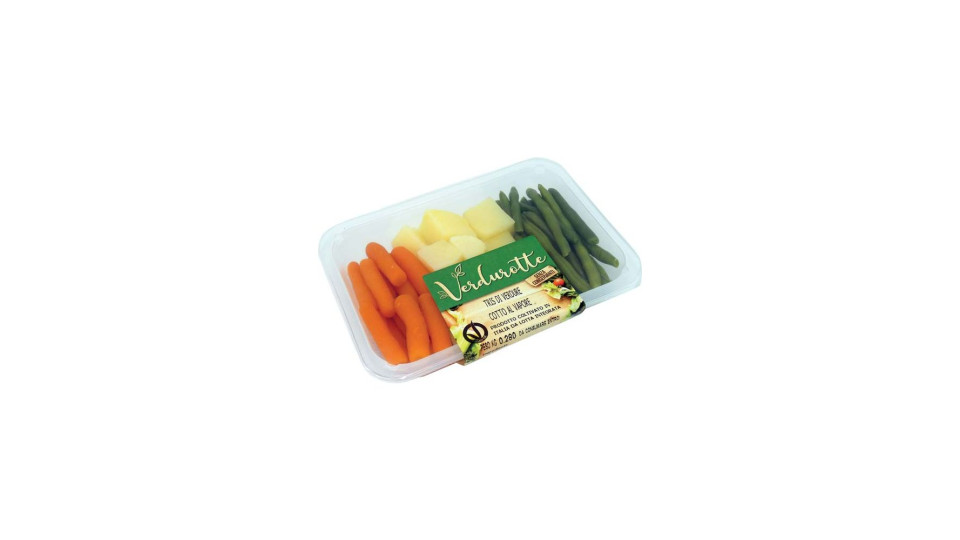 Verdurotte Tris Di Verdure Al Vapore Con Carote Patate E Zucchine 250g