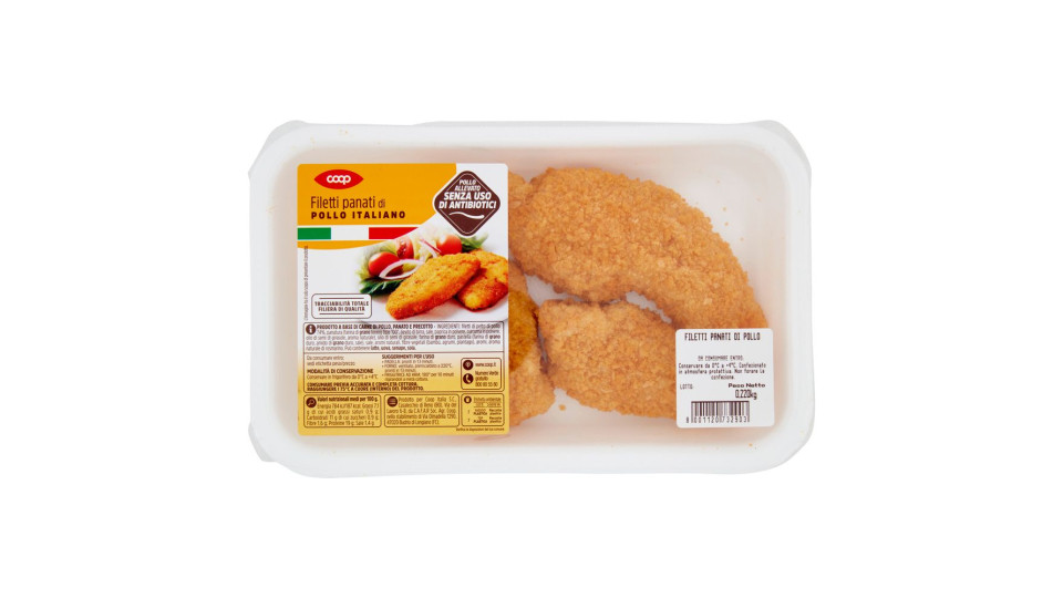 Filetti Panati Di Pollo Italiano 0,220 Kg