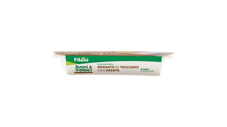 Fileni Buoni & Veloci Secondo Piatto Brasato Di Tacchino Con Patate 220 G