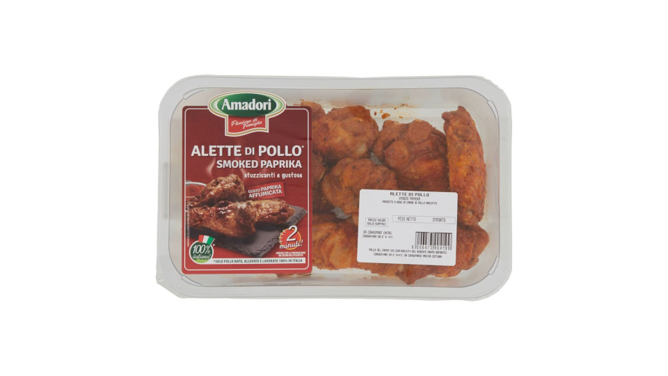 Amadori Alette Di Pollo Smoked Paprika 0,500 Kg