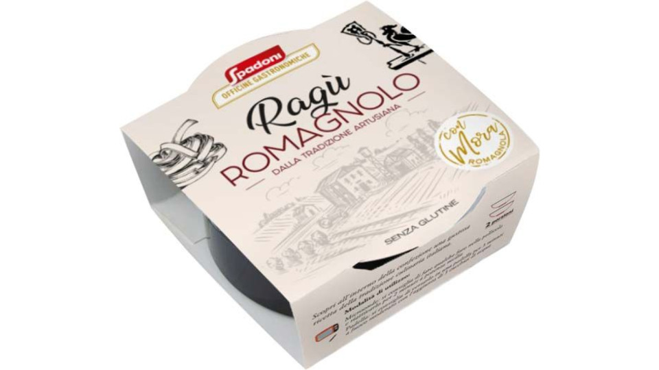 Spadoni Ragù Romagnolo Senza Glutine Dalla Tradizione Artigianale 180g
