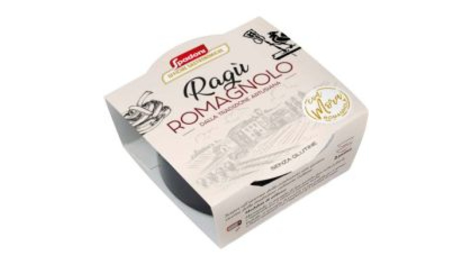 Spadoni Ragù Romagnolo Senza Glutine Dalla Tradizione Artigianale 180g