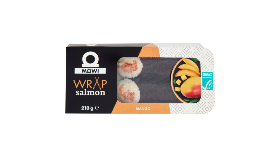 Mowi Wrap Salmon Mango 210 G
