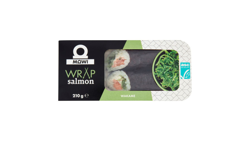 Mowi Wrap Salmon Wakame 210 G