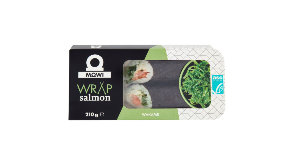 Mowi Wrap Salmon Wakame 210 G