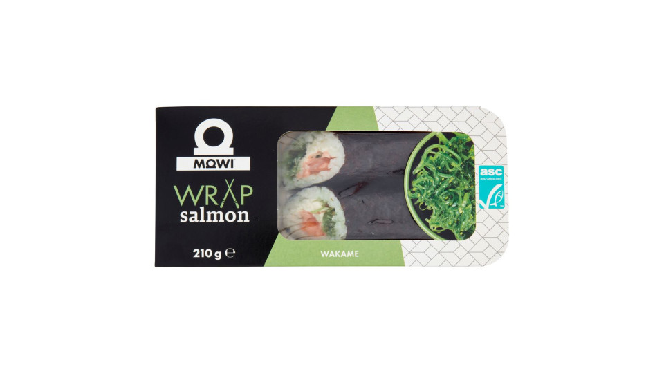 Mowi Wrap Salmon Wakame 210 G