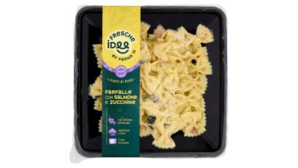 Fresche Idee I Piatti Di Pesce Farfalle Con Salmone E Zucchine 250 G