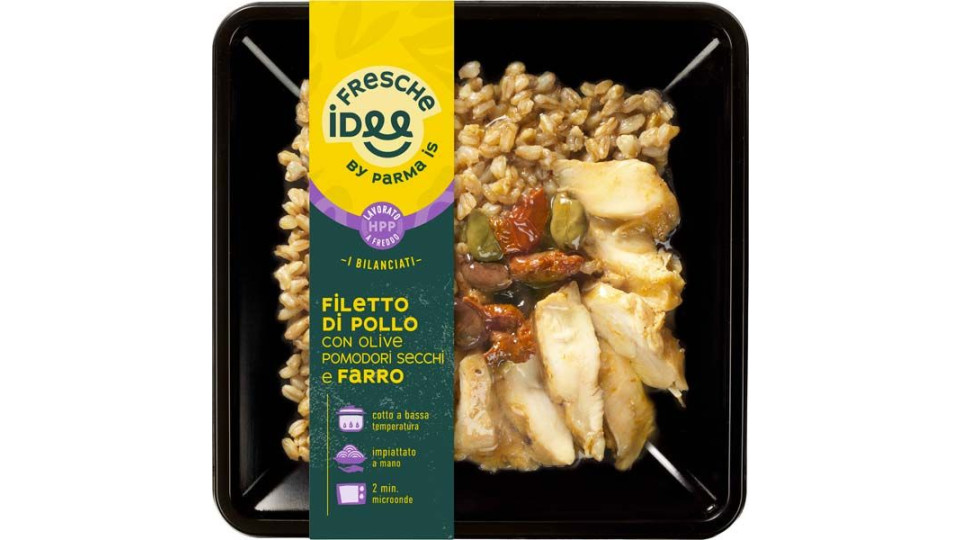 Filetto Di Pollo Con Olive, Pomodori Secchi E Farro Fresche Idee 250 G