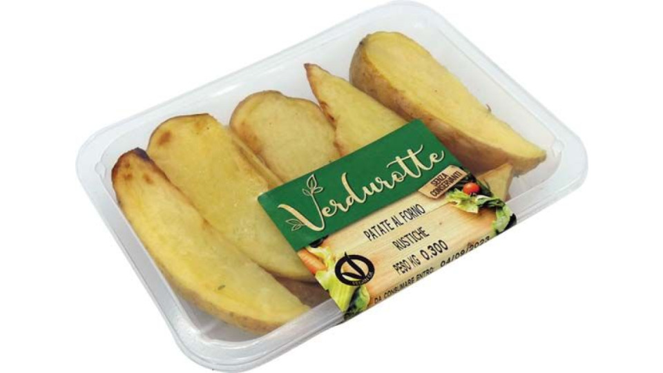 Verdurotte Patate Rustiche Al Forno Pronte Da Cuocere Senza Conservanti 300g