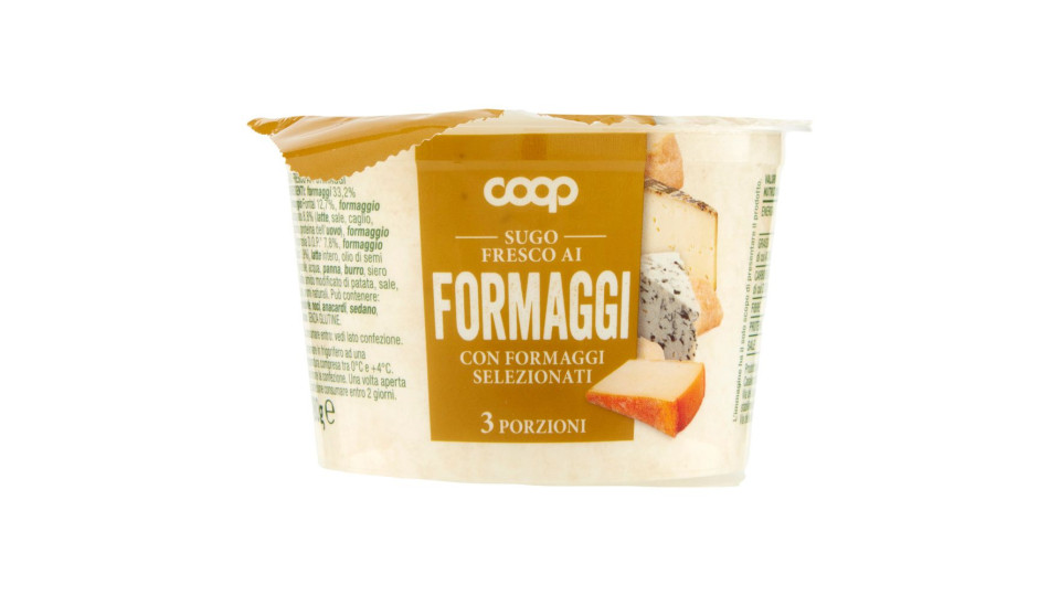 Sugo Fresco Ai Formaggi Con Formaggi Selezionati 180 G